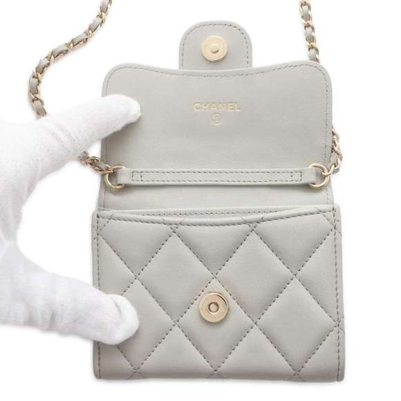 Chanel Chain Wallet Matelasse Coco Mark Lambskin AP0238 CHANEL Wallets Coin. Accessories